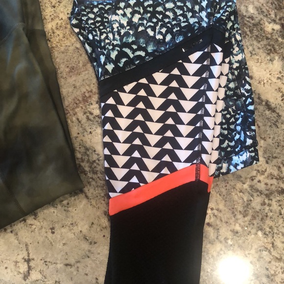 Athletic 7/8 leggings, lukka-la, Glyder & DSG, multi color, black and green. - Picture 13 of 14